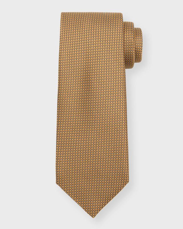 Mens Textured Solid Silk Tie Product Image