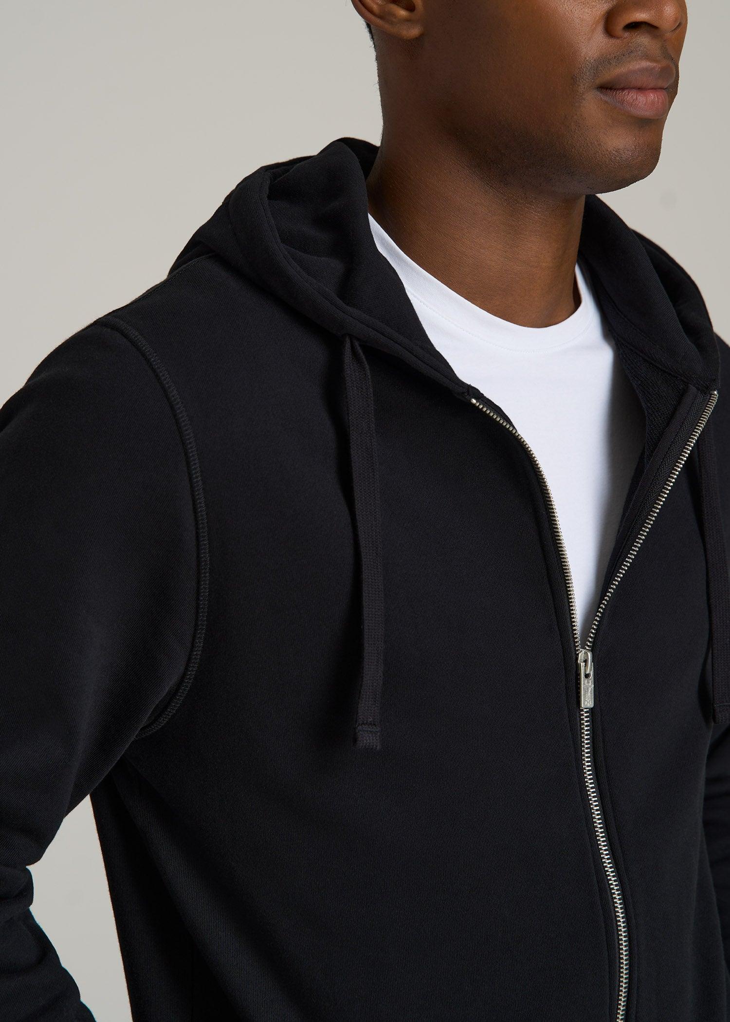 Wearever 2.0 French Terry Full-Zip Hoodie for Tall Men in Black Product Image