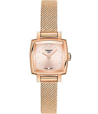 Tissot Lovely Rose Gold Square Watch Product Image