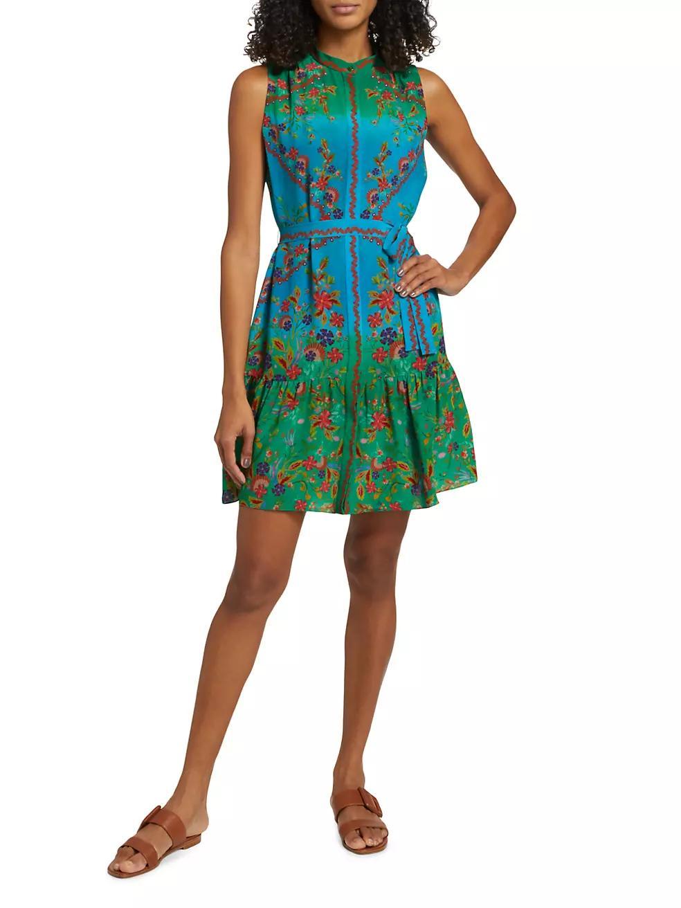 Tilly Floral Silk Shirtdress product image