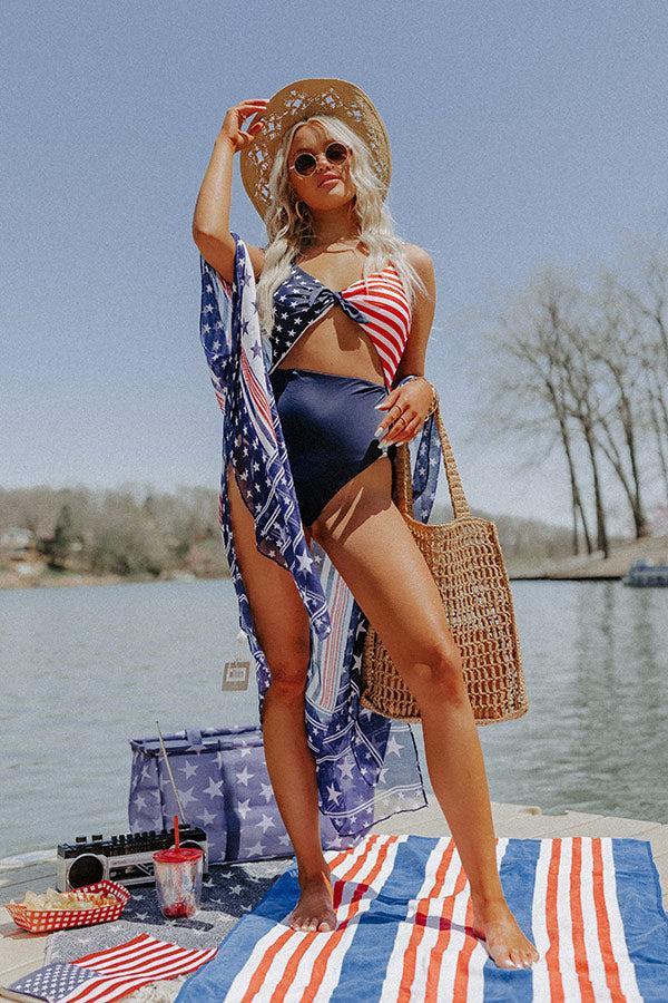 Stars, Stripes, And Everything Nice One Piece Swimsuit Product Image