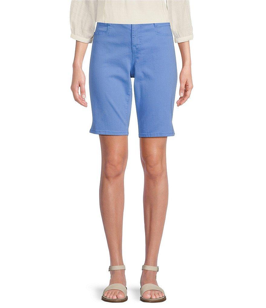 Code Bleu Chelsea Stretch Denim High Rise Bermuda Shorts Product Image