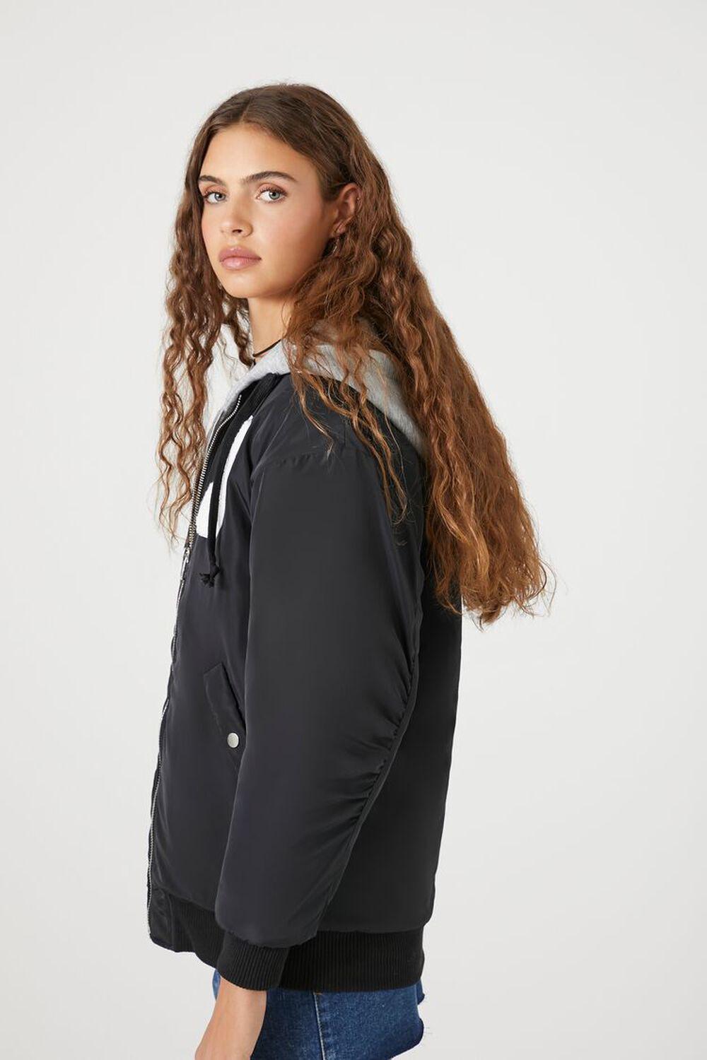 Letterman Zip-Up Bomber Jacket | Forever 21 Product Image