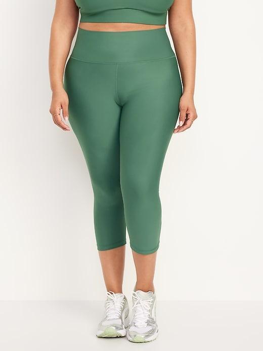 High-Waisted PowerSoft Crop Leggings Product Image