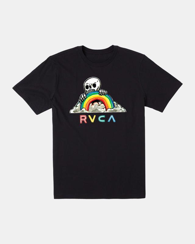 Rainbow Skulls T-Shirt - Black Product Image