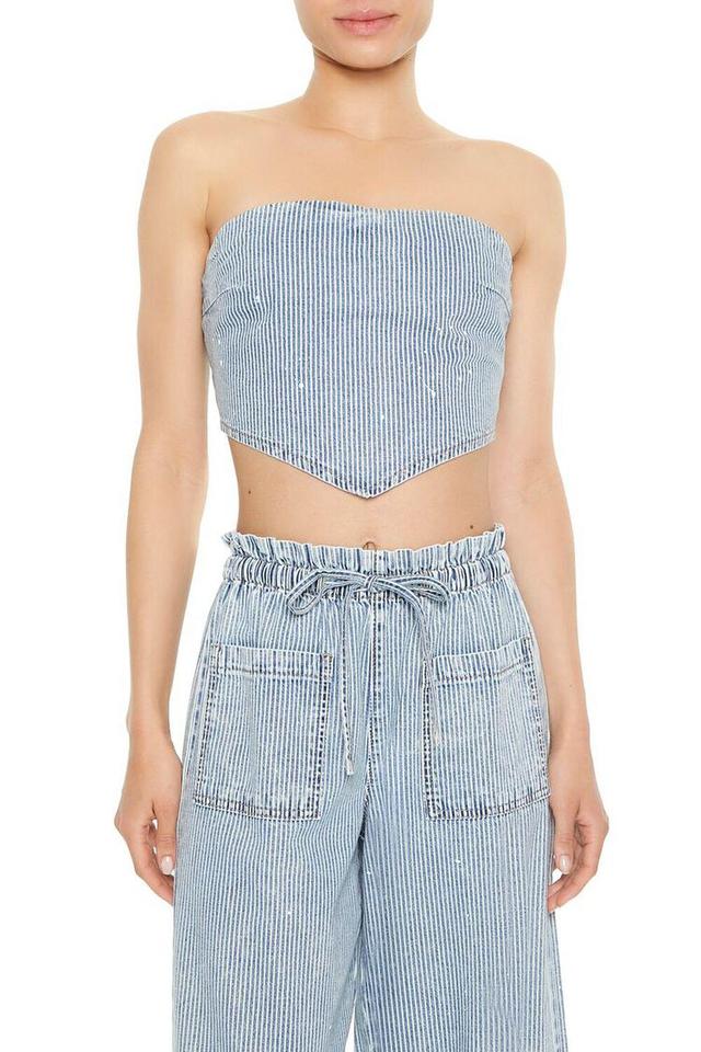 Pinstriped Tube Top | Forever 21 Product Image