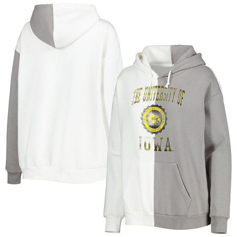 Womens Gameday Couture Gray Iowa Hawkeyes Split Pullover Hoodie - Gray Product Image