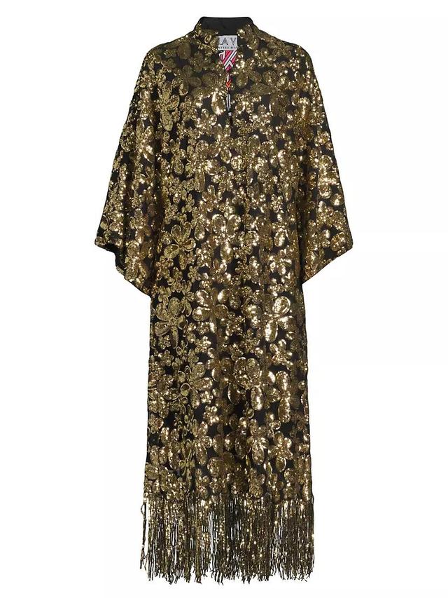 Floral Sequined Midi Caftan Product Image