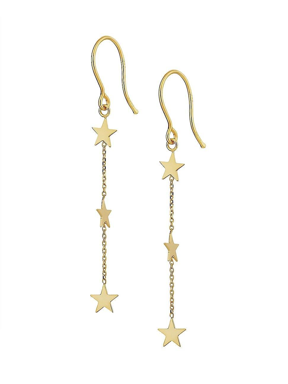 Womens 14K Yellow Gold Starry Night Drop Earrings Product Image