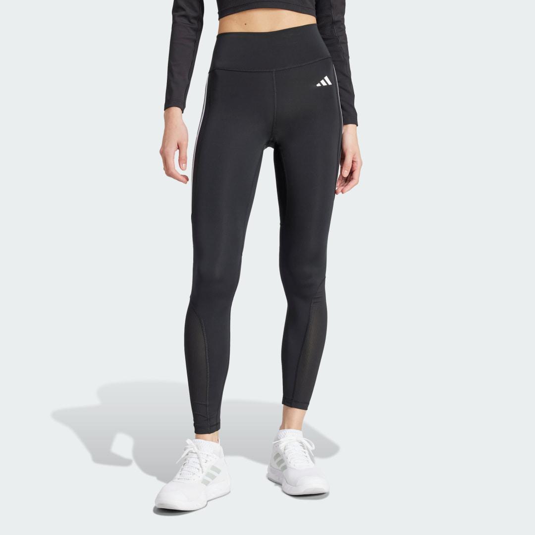 adidas Optime Essentials Stash Pocket Full-Length Leggings Black S Womens Product Image