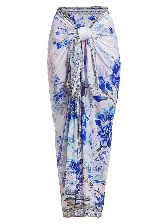 Womens Long Printed Sarong Product Image