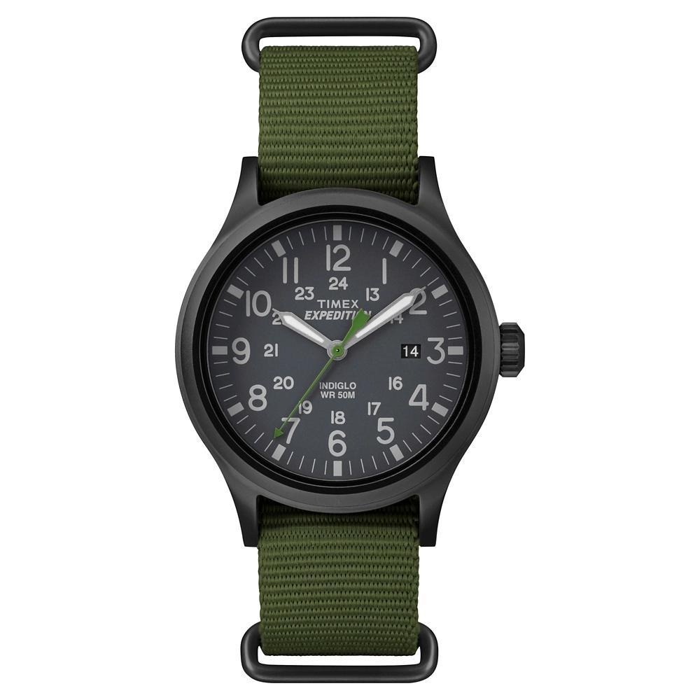 Mens Timex Expedition Scout Watch with NATO Nylon Strap - Black TW4B047009J Product Image