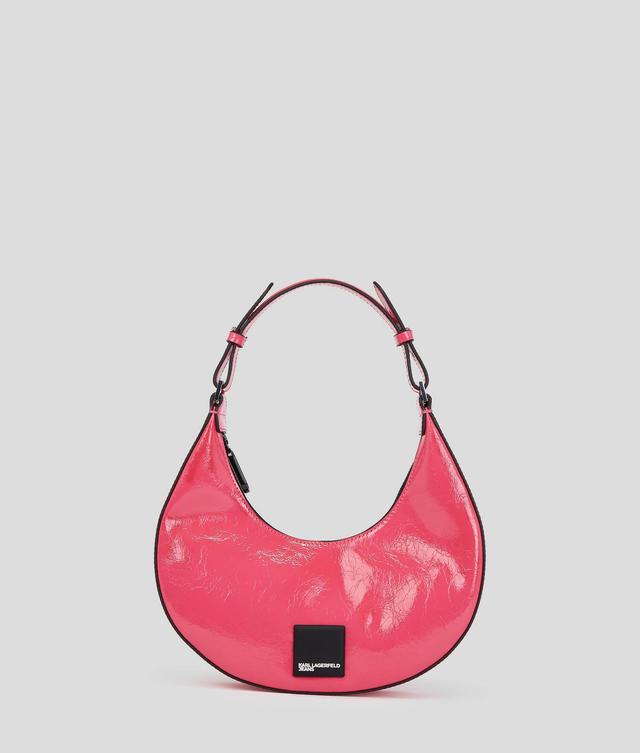 KLJ SMALL SHINY HALF-MOON SHOULDER BAG Product Image