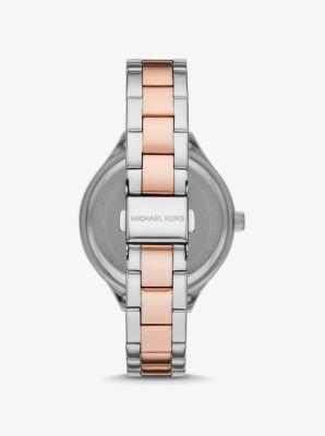 Michael Kors Women's Slim Runway Two-Tone Stainless Steel Bracelet Watch Set 38mm, 2-Piece - Two Tone Product Image