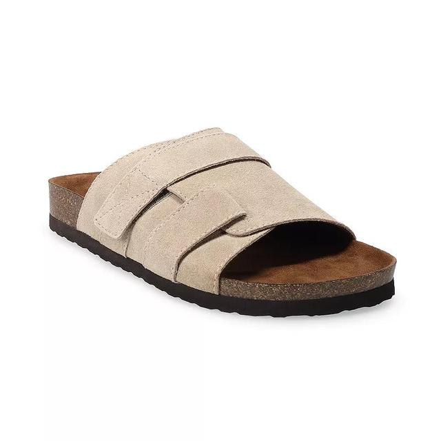 Sonoma Goods For Life Druxx Mens Slide Sandals Brown Product Image