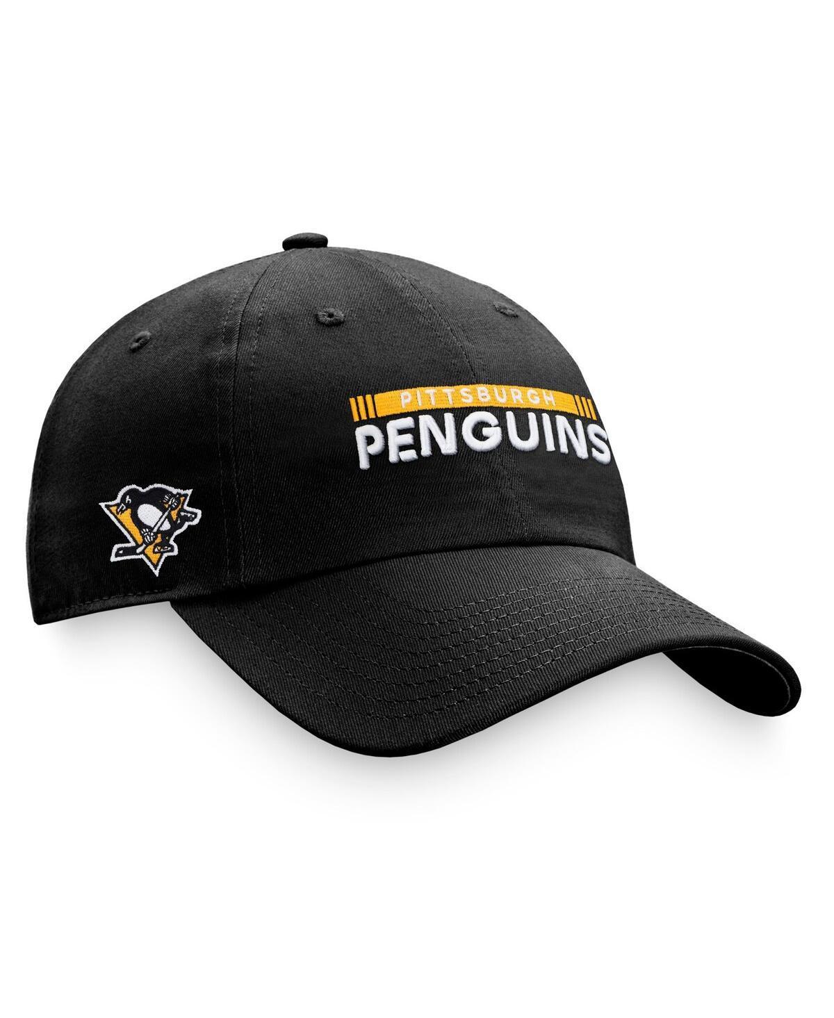 Mens Fanatics Black Pittsburgh Penguins Authentic Pro Rink Adjustable Hat Product Image