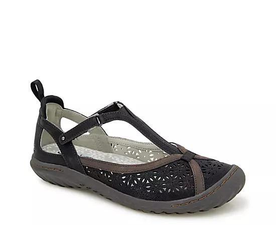 Jbu Womens Daffodil Mary Jane T-Strap Flats Product Image