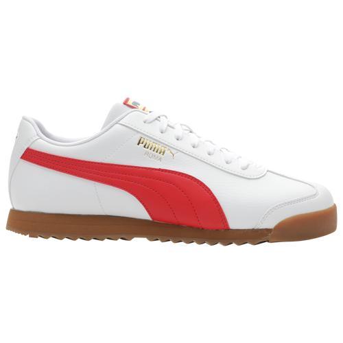 PUMA Mens Roma Parade - Walking Shoes White/Blue/Red Product Image