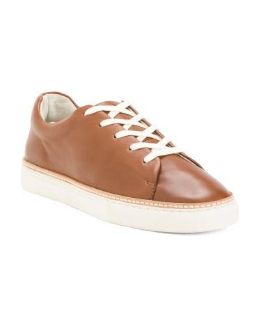 Leather Callie Lace Up Sneakers For Women Product Image