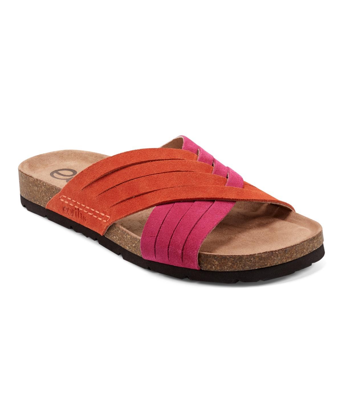 Earth Womens Atlas Round Toe Footbed Slip-On Casual Sandals Product Image