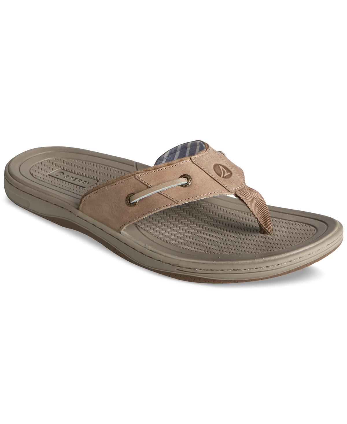 Sperry Mens Baitfish Thong Leather Sandals Product Image