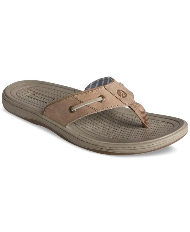 Sperry Mens Baitfish Thong Leather Sandals Product Image