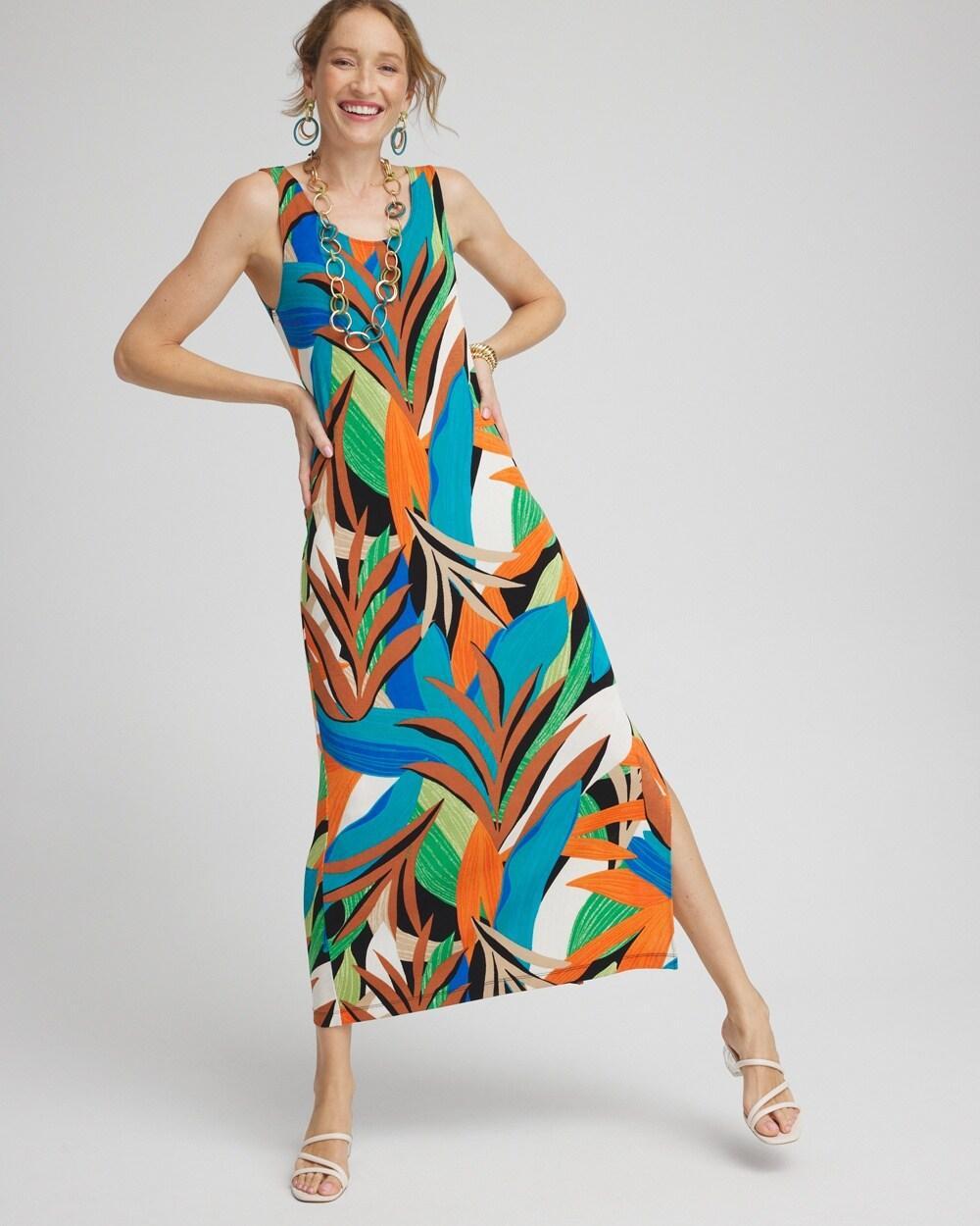 Travelers™ Palm Print Tank Dress Product Image