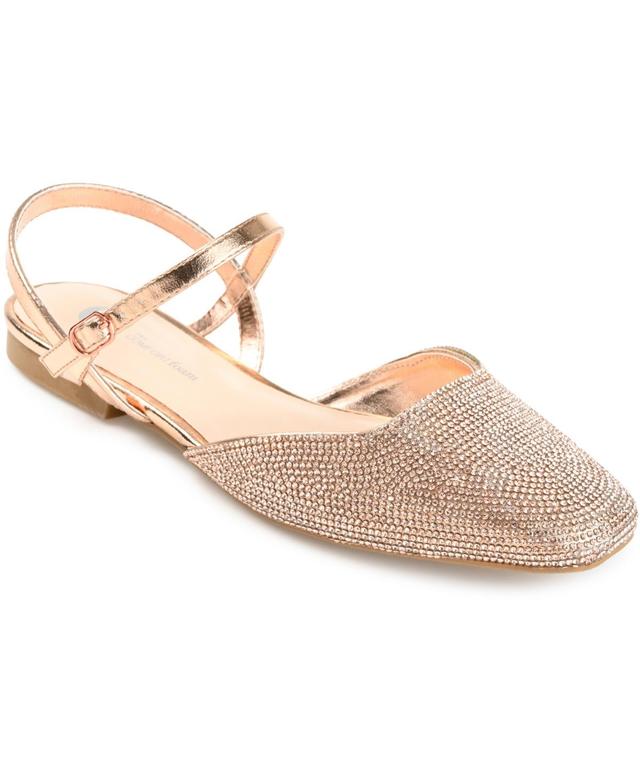 Journee Collection Nysha Womens Tru Comfort Foam Rhinestone Flats Product Image