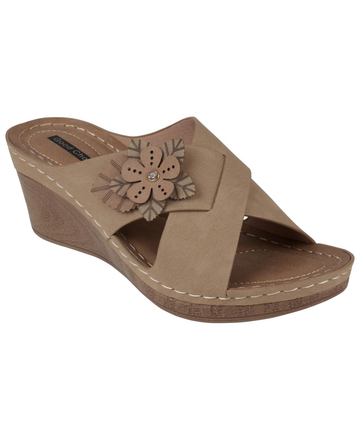 Gc Shoes Womens Selly Flower Wedge Sandals Product Image