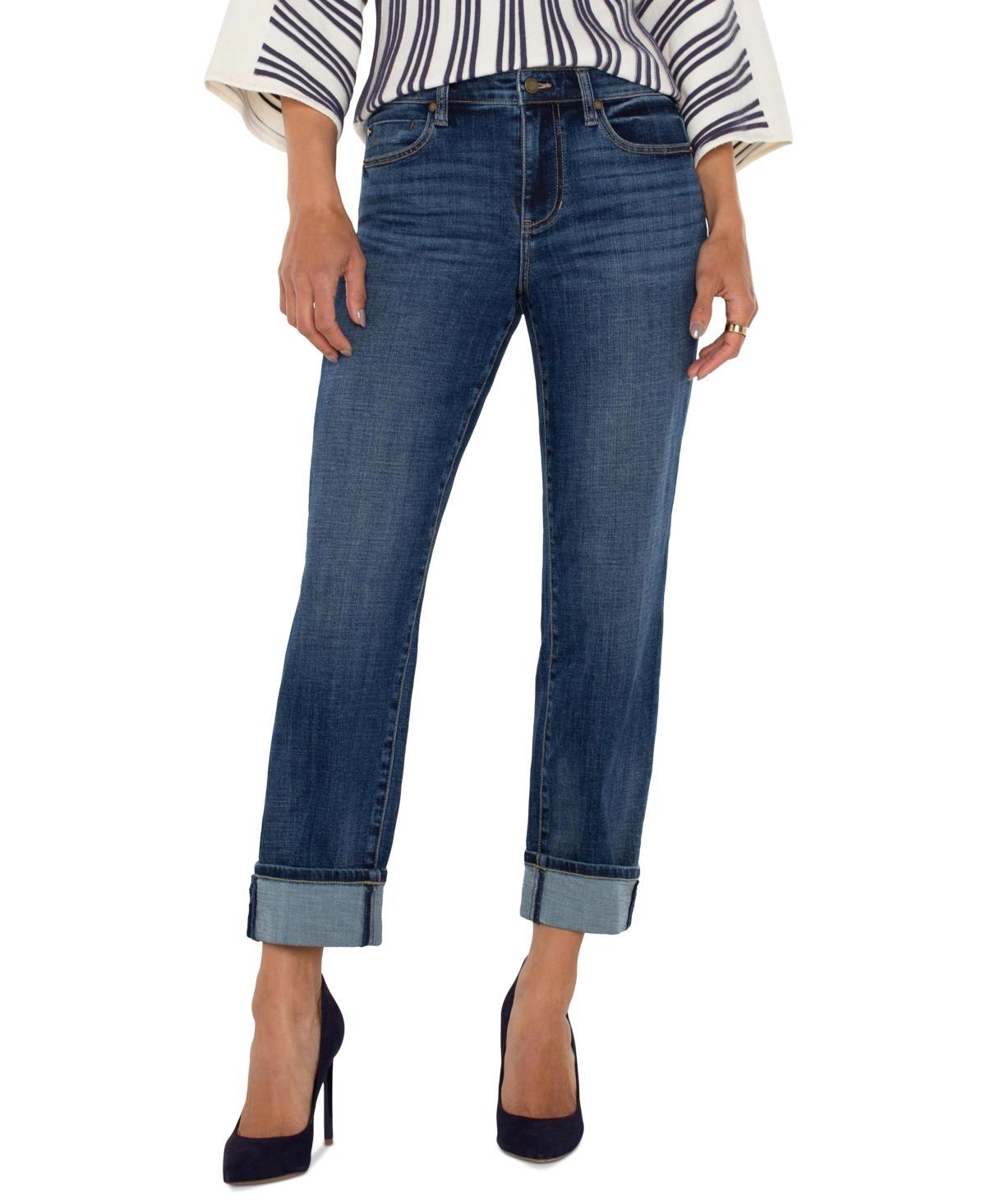 Liverpool Los Angeles Womens Marley Girlfriend Cuffed Jeans product image