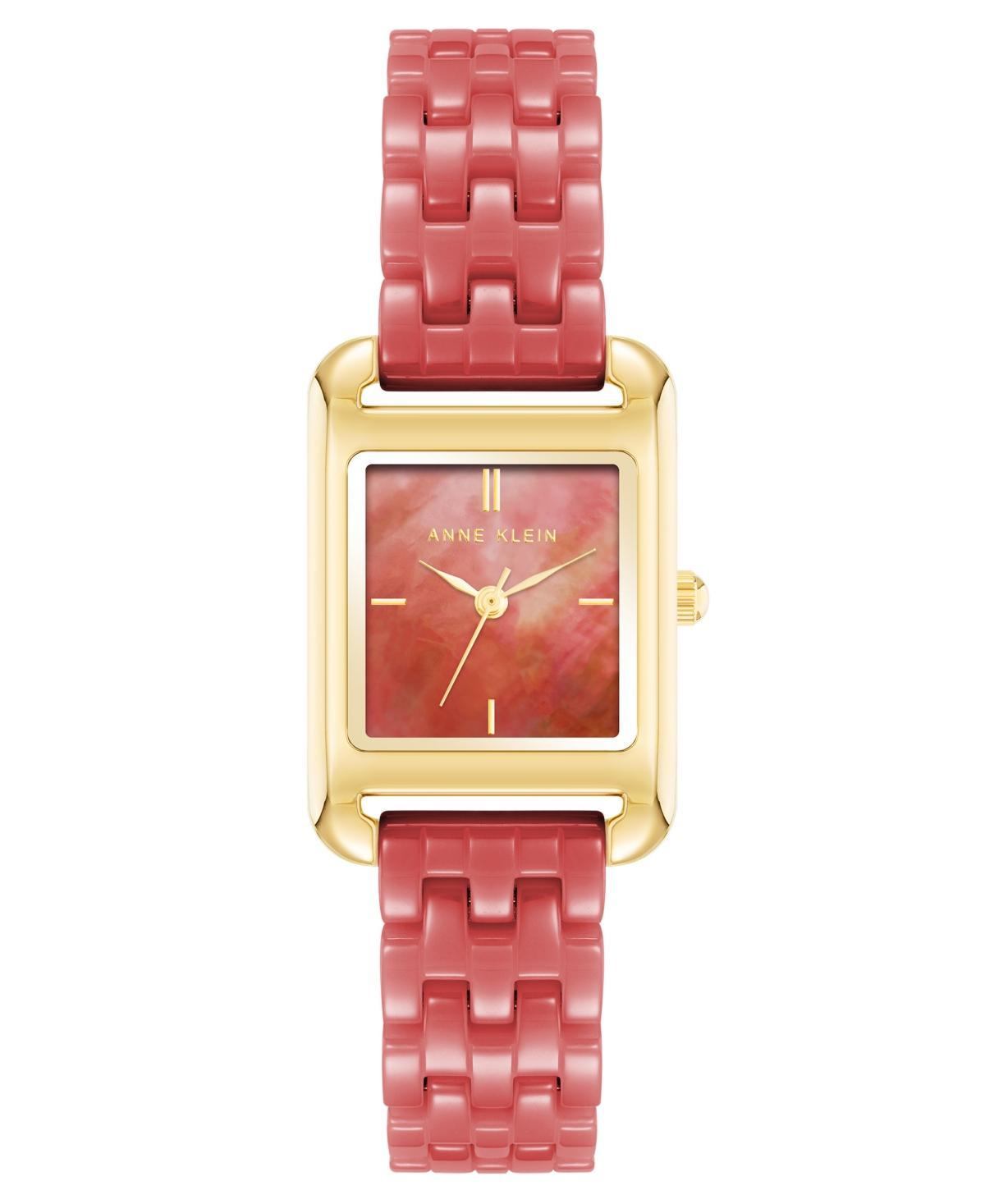 Anne Klein Womens Quartz Red Ceramic Watch, 23mm - Red Product Image