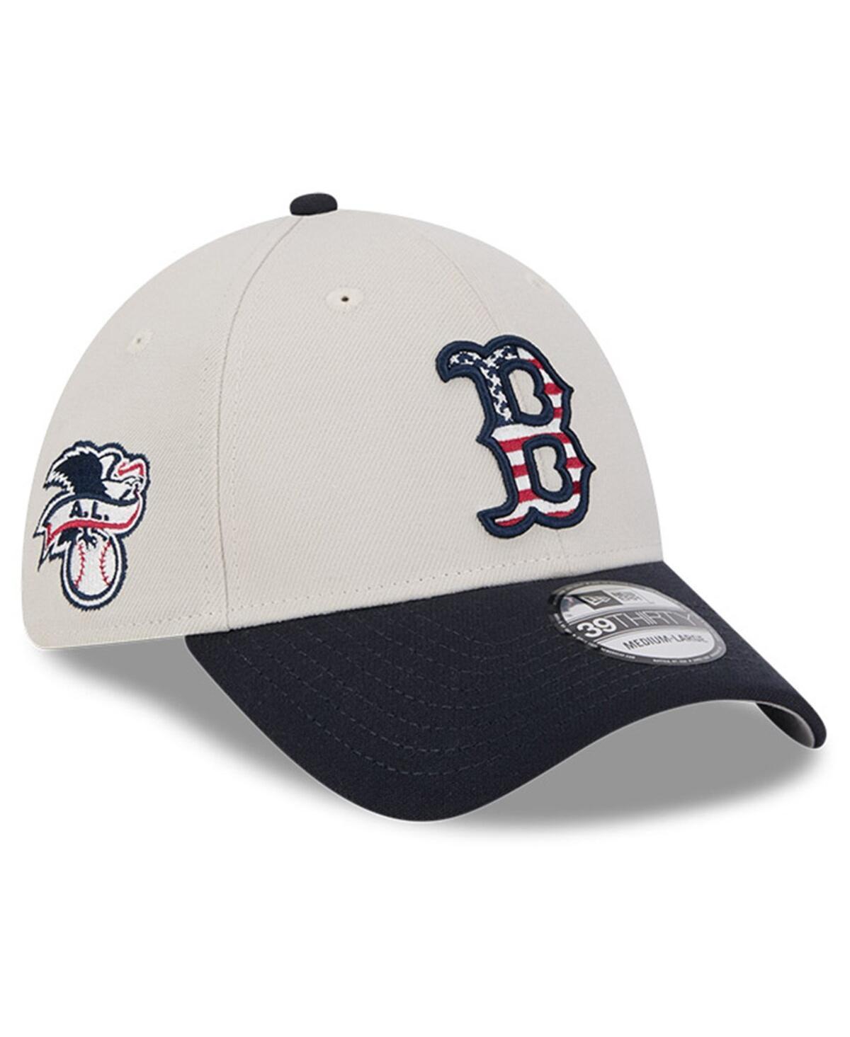 New Era Mens Black Boston Red Sox 2024 Fourth of July 39THIRTY Flex Hat Product Image