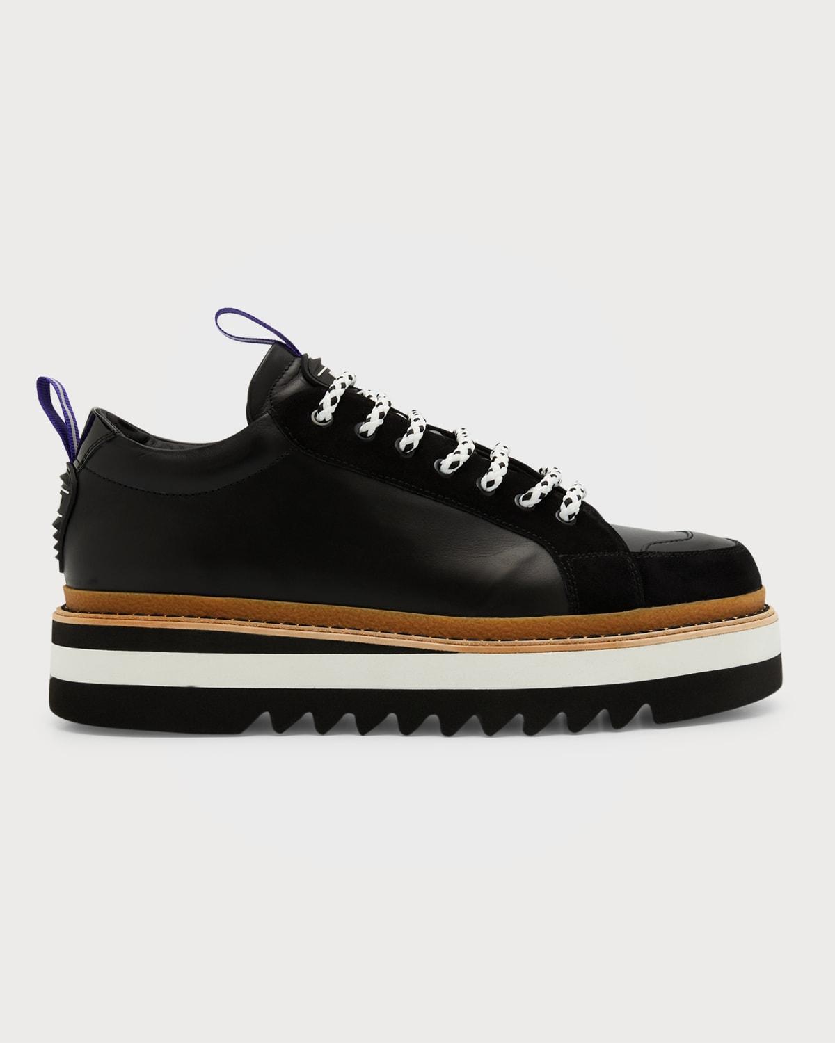 Mens City Trainer Leather Low-Top Sneakers Product Image