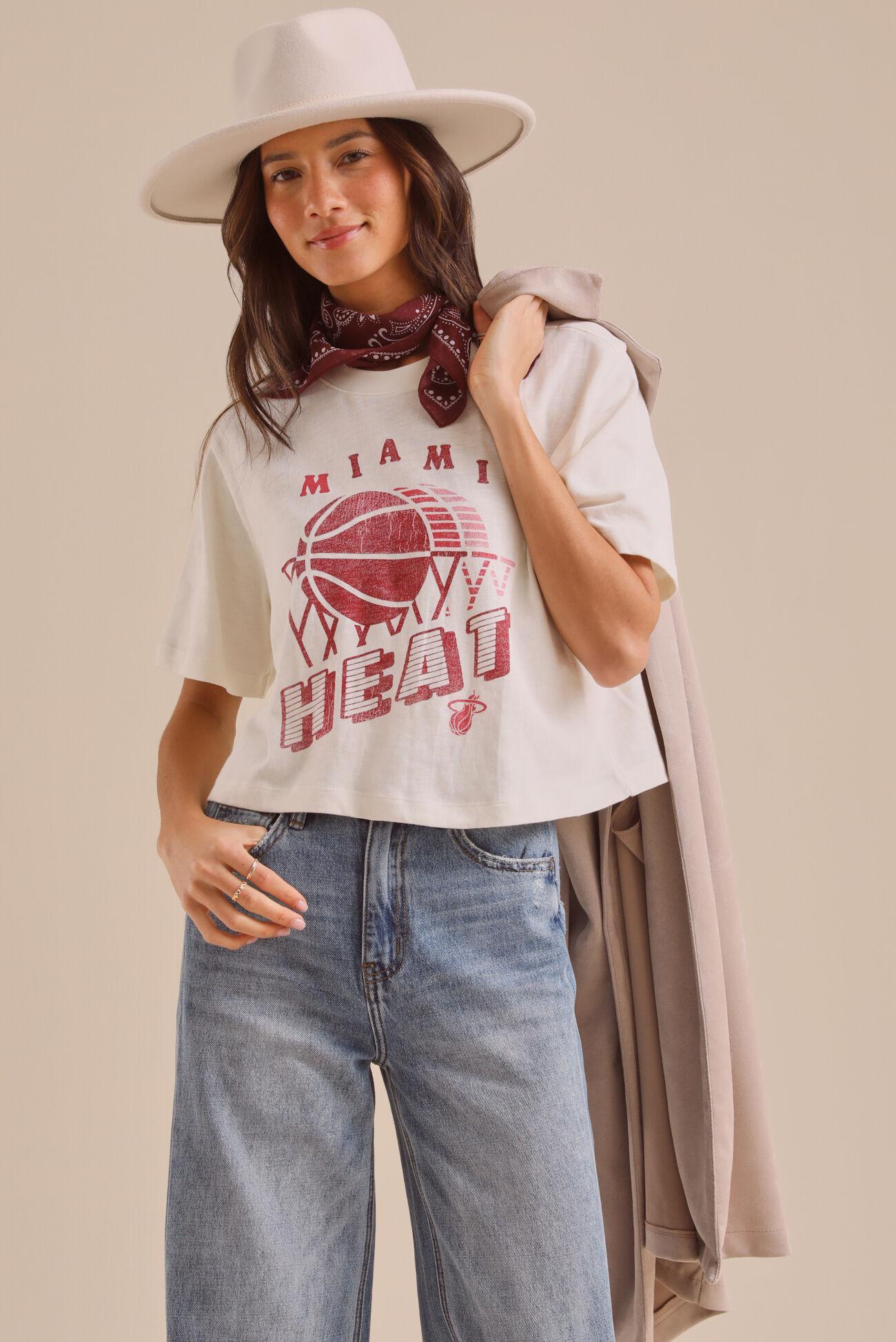 Miami Heat Cropped Tee Product Image