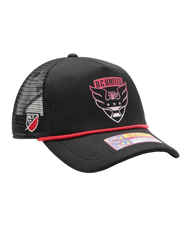 Fan Ink Mens Black D.c. United Atmosphere Trucker Adjustable Hat Product Image