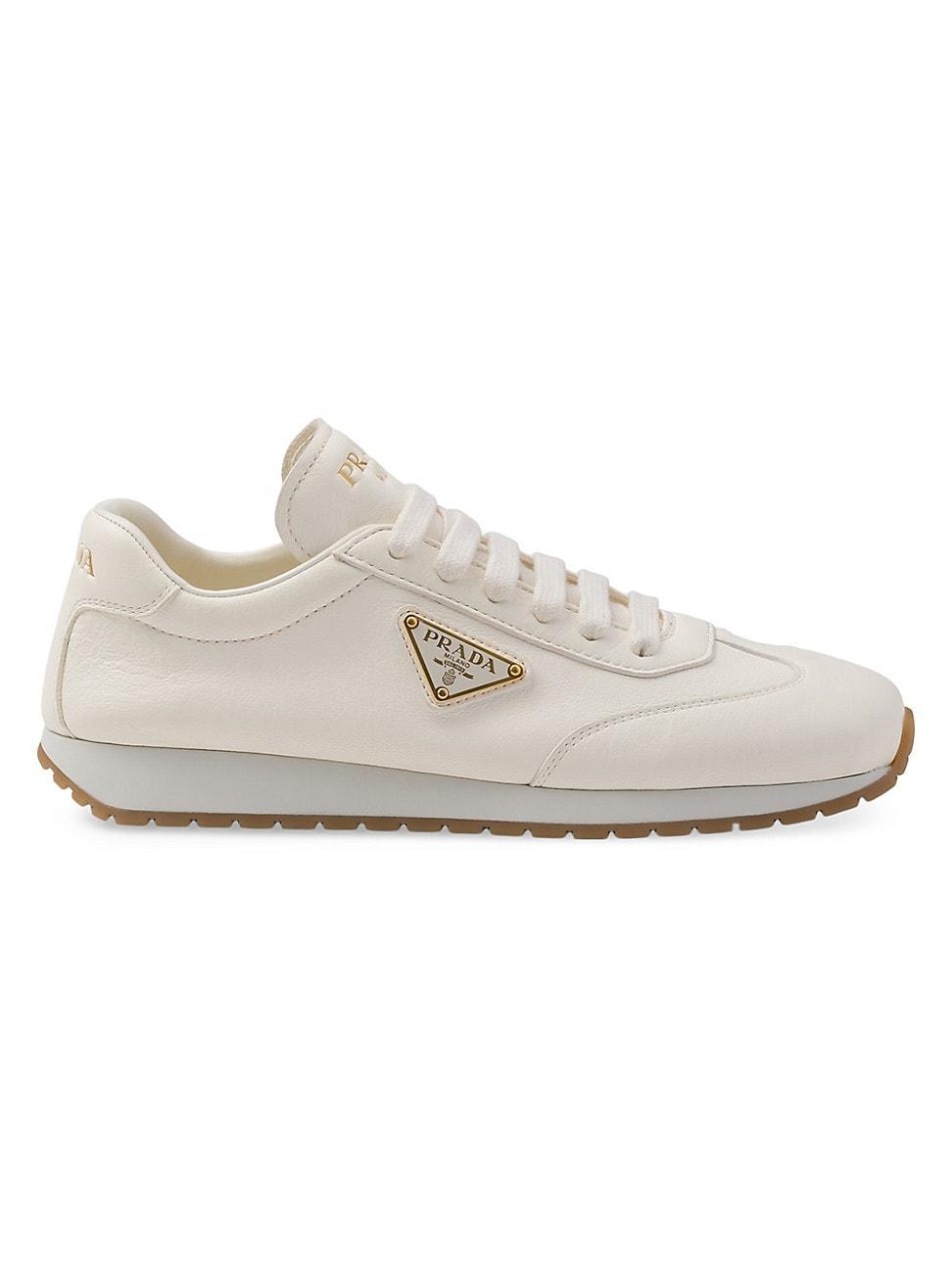 Womens Leather Sneakers Product Image