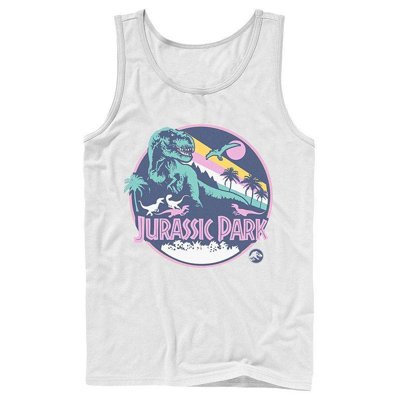 Mens Jurassic Park Retro Rex Scene Tank Top Product Image