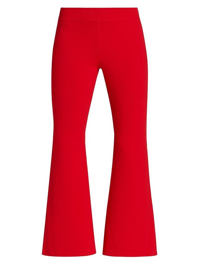 Womens Compact Knit Kick-Flare Pants Product Image