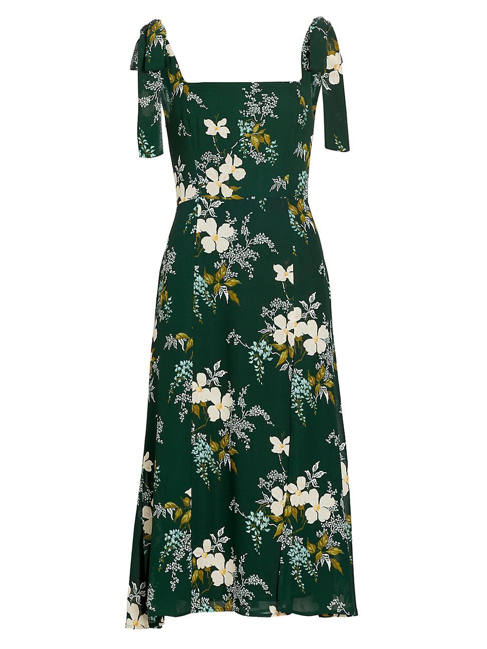 Womens Twilight Floral Midi-Dress Product Image