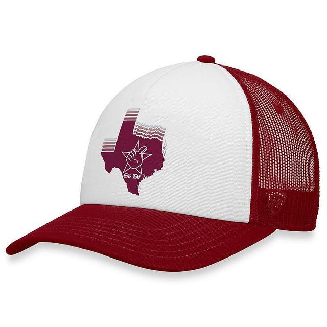 Mens Top of the World /Maroon Texas A&M Aggies Tone Down Trucker Snapback Hat Product Image