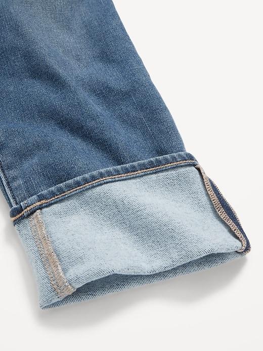 High-Waisted Built-In Warm OG Straight Ankle Jeans Product Image