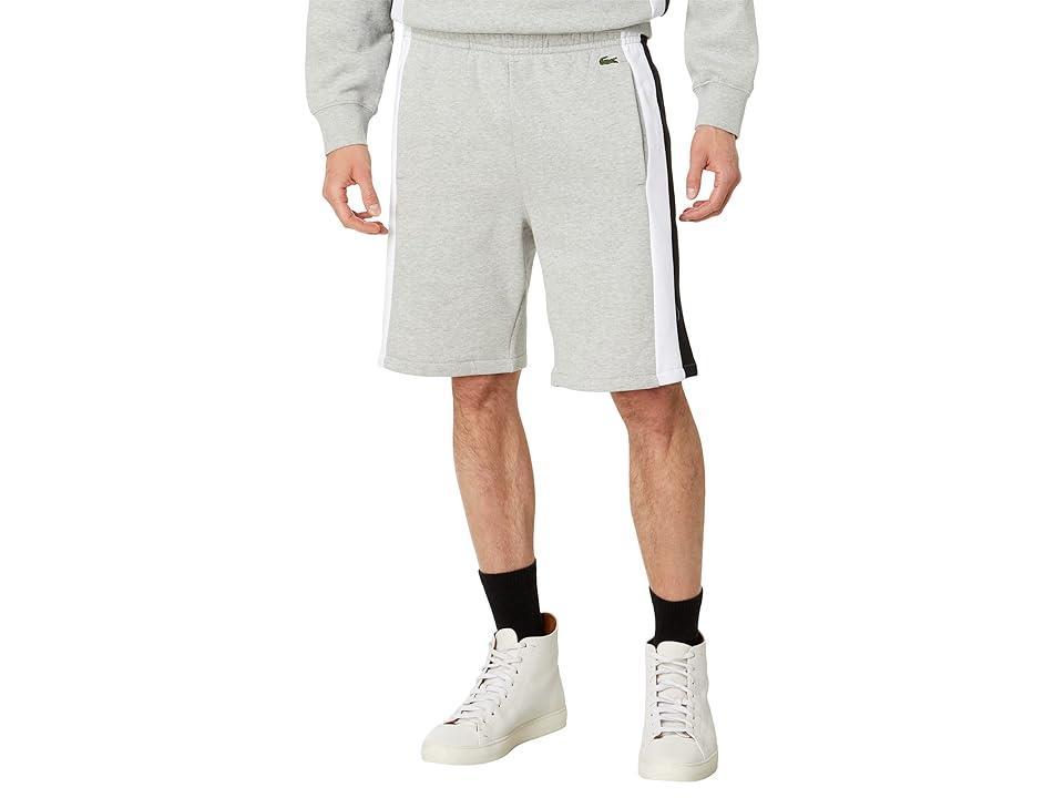 Lacoste Brushed Fleece Color Block 9 Inseam Shorts -  M Product Image