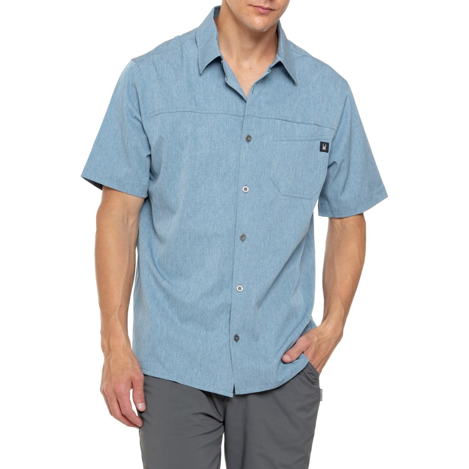 Spyder Heather Mini Stripe Woven Shirt - Short Sleeve Product Image