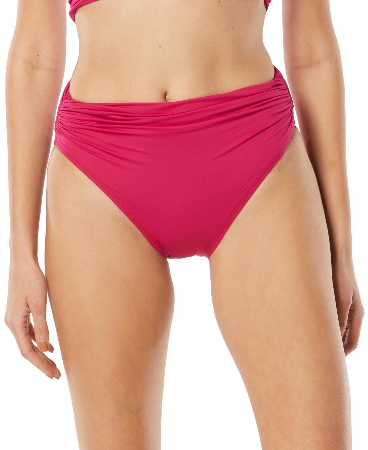 Carmen Marc Valvo Ruched Bikini Bottoms Womens Swimsuit Product Image