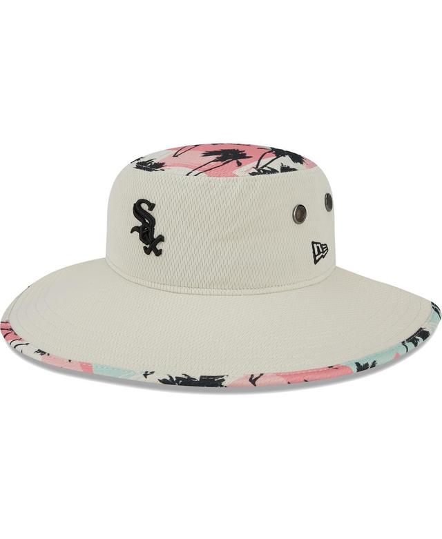 Mens New Era Natural Chicago White Sox Retro Beachin Bucket Hat Product Image