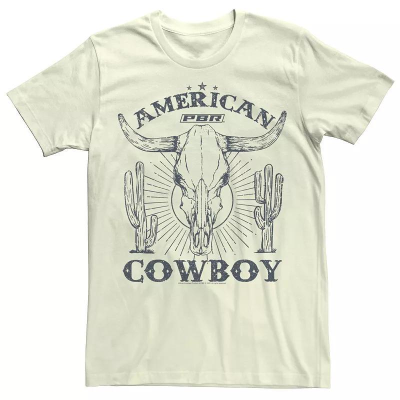 Mens Professional Bull Riders American Cowboy Desert Skull Graphic Tee Product Image