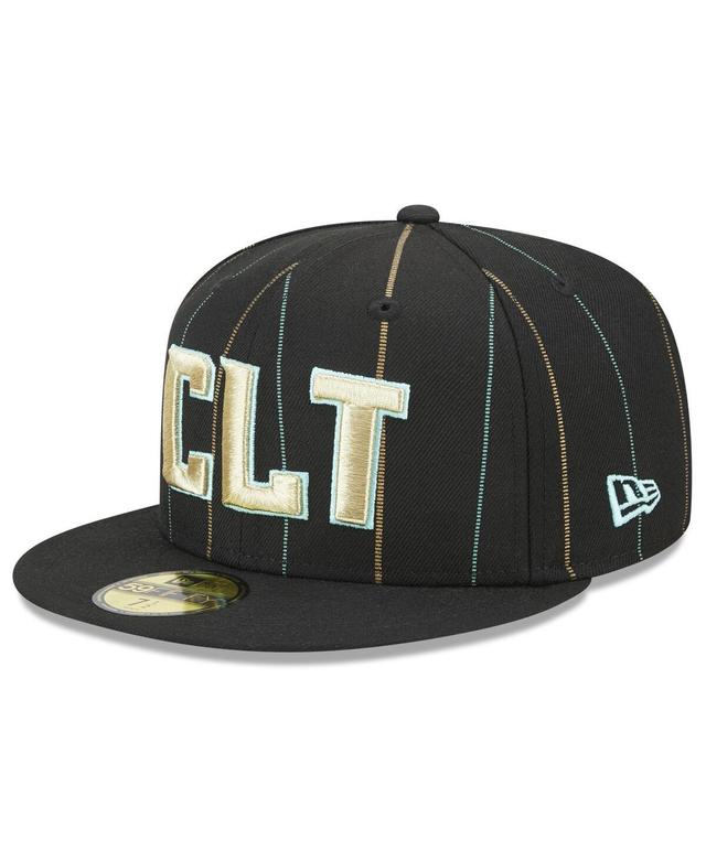 Mens New Era Black Charlotte Hornets 2022/23 City Edition Official 59FIFTY Fitted Hat Product Image