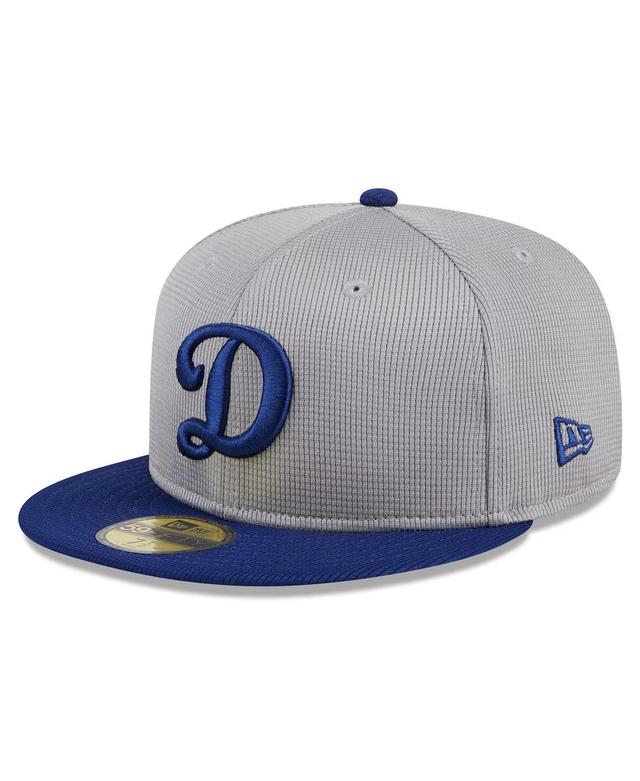 Mens New Era Gray Los Angeles Dodgers 2024 Batting Practice 59FIFTY Fitted Hat Product Image