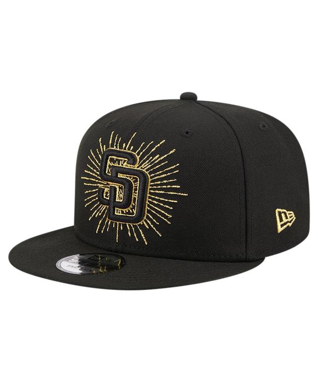 Mens New Era San Diego Padres Metallic Logo 9FIFTY Snapback Hat Product Image