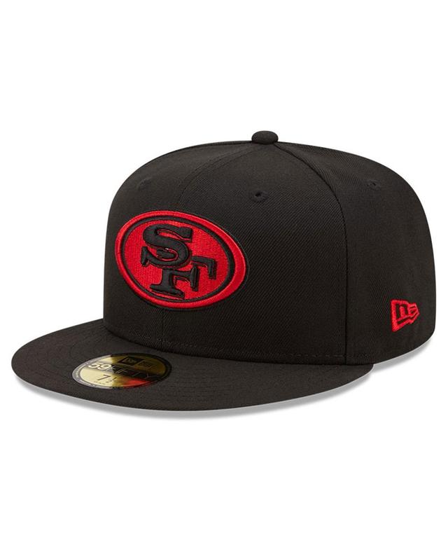 Mens New Era Black San Francisco 49ers Team 59FIFTY Fitted Hat Product Image